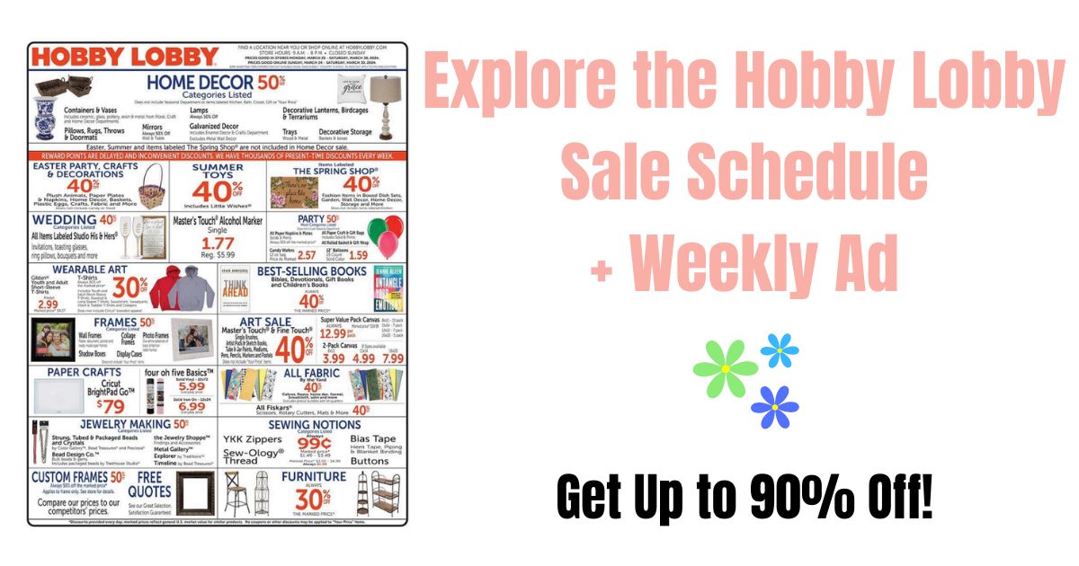 hobby lobby sale schedule