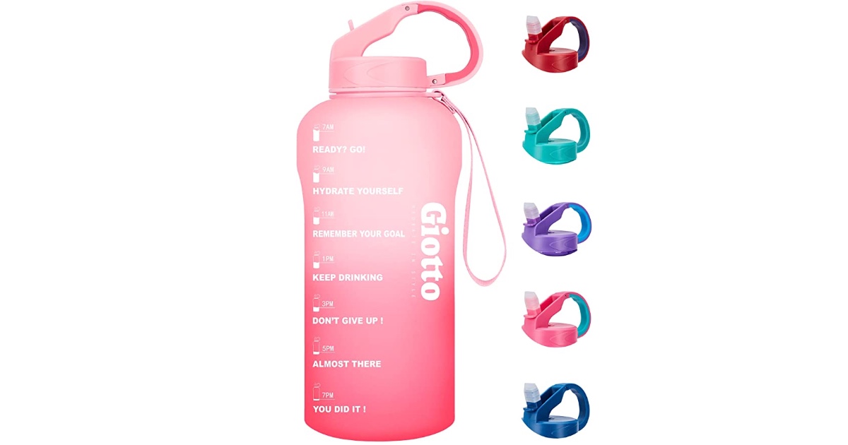 Drinking Water Bottle with Time Marker at Amazon