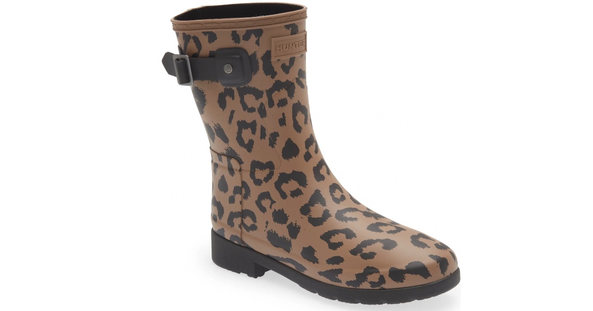 Hunter Leopard Rain Boots ONLY $54.98 (Reg. $170)