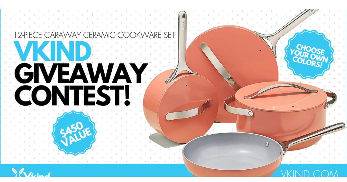 Win a 12-Pc Caraway Nonstick Ceramic Cookware Set ($450 Value)